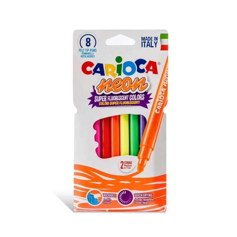 flomasteriai-carioca-neon-8-spalvu flomasteriai carioca neon 8 spalvu